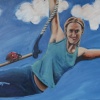 Pam is Flying #3 (In the clouds)
