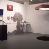 Bikini and the Bomb installed concurrently with a 4' x 4' Lightbox by Aaron Straus