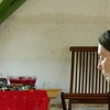 Sarah and Tatiana meditating.