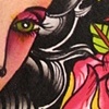 girl tiger head