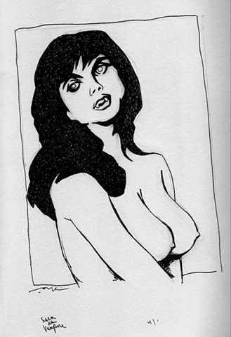 Miss Nicotine as a Vampire