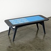 Electric Blue Table
2011
Yellow Cedar, Milk Paint, Spray Paint, Lace and Net Stencil
43" x 18" x 16"h