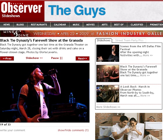 Dallas Observer - Black Tie Dynasty