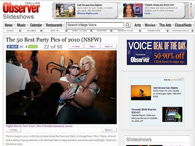 Dallas Observer - Best of 2010:
"New Year, New Friends"