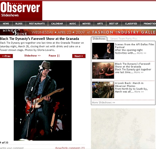 Dallas Observer - Black Tie Dynasty