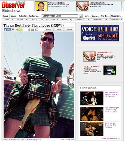 Dallas Observer - Best of 2010:
"What's that under your kilt?: St. Patrick's Day" 