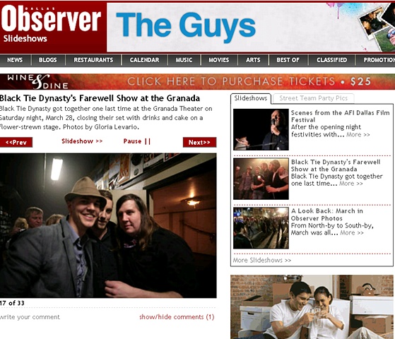 Dallas Observer - Black Tie Dynasty