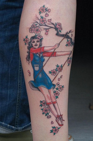 Girl on Swing by Imme Bohme