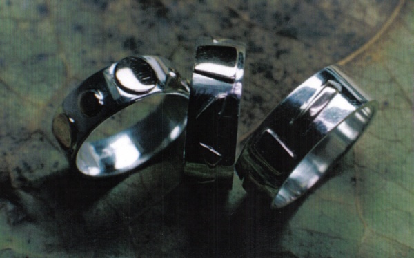 Silver and Gold Rings
