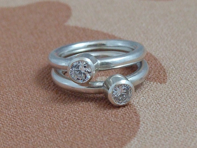 Silver Stacking Rings