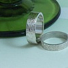 Silver Textured Rings 4mm and 6mm wide