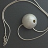 Silver Dome Matt Pendant Small