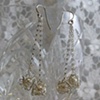 Silver Wire Wrapped Fresh Water Pearl Full Drop Earrings