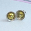 Yellow Silver and Niobium Earrings
