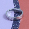 Silver Bark Textured Ring 4mm 