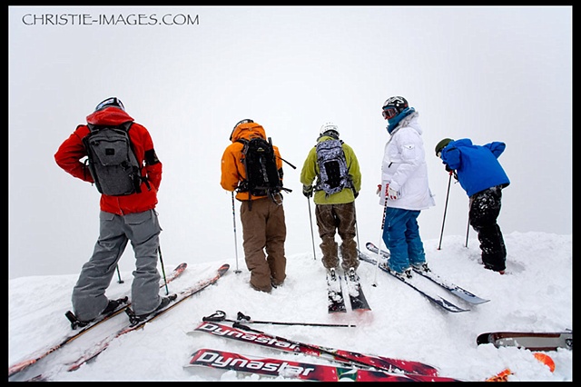 Checking lines at Red Bull Cold Rush