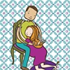 The Lap Dance- part of "birthasutra" birthing poses series for Mother and Baby UK magazine