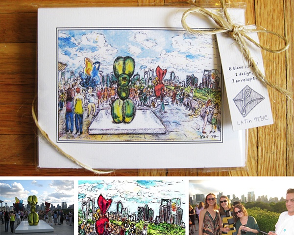 "Happy Hour on Top of the World" Stationery Cards