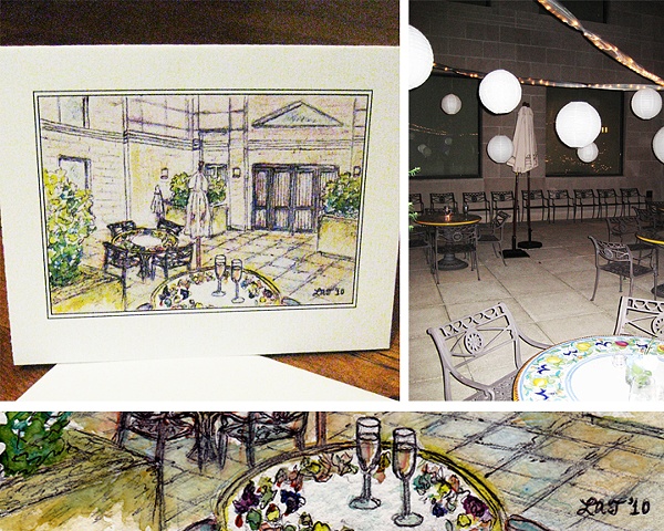 Restaurant stationery - Vincenzo's patio