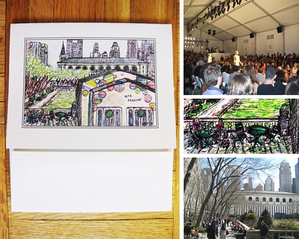 "Bryant Park" Stationery Cards