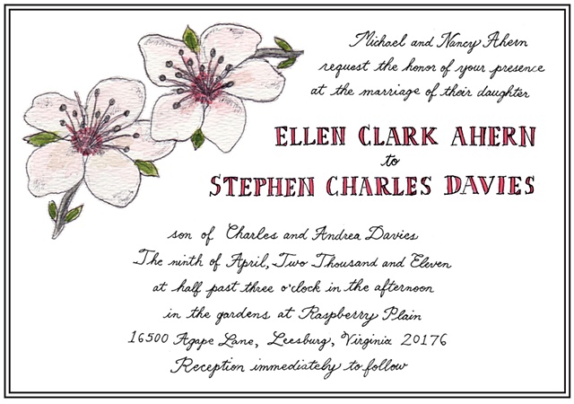 LATinNYC, Laura Ann bespoke bridal, custom stationery, illustration, wedding invitations, wedding stationery, wedding paper, wedding artwork, raspberry plain, leesburg, virginia bride