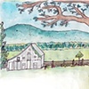 Carolyn & John artwork, Comus Inn