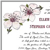 Ellen & Steve invitation, detail