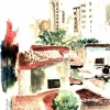 rooftops brazil-page from sketchbook