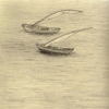 sketch of sailboats / Brazil -page from sketchbook