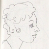 profile of a woman (1) -page from sketchbook