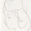 profile of a woman (2) -page from sketchbook