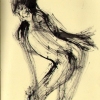 leaning figure- page from sketchbook