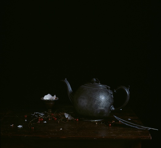 Tea Pot and Red Currants 