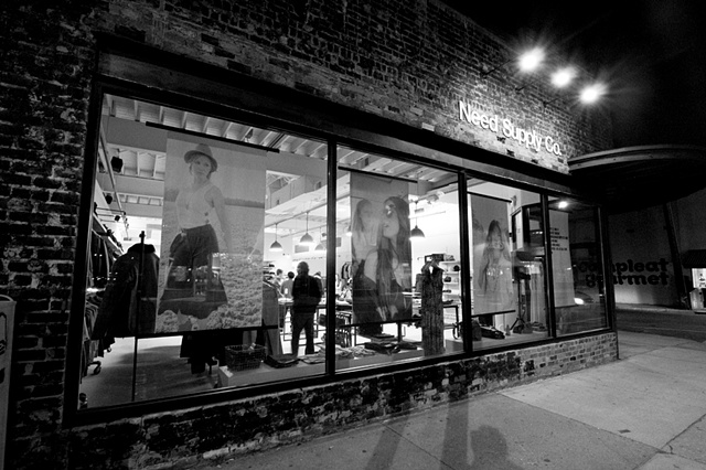 Storefront for Need Supply Co. featuring photographs from my Spring 2011 Lookbook featuring Na Nin Vintage.