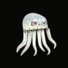 Aqua Octopus Pin