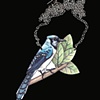 Single Blue Jay Necklace
