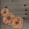 Brown Poppy Necklace