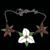 Triple Trillium Necklace
