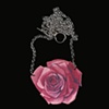 Fuchsia Rose Necklace