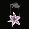 Single Purple Lily Necklace
