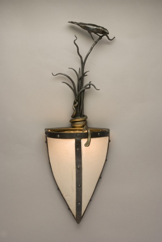 Bird & snake sconce