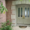 Entrance Door- beveled glue chip glass