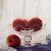 Three Apples in a Glass Compote