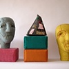 Heads 3 and 6, Pyramid 1 in Middle
