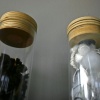 TEST TUBES: DETAIL, EARTH AND CLOUD SAMPLES
