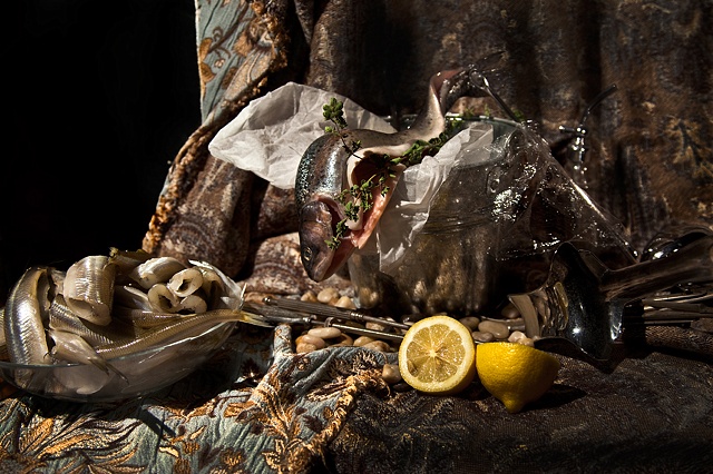 Still Life with Rainbow Trout
