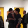 At the Designbox opening, Richards enjoying himself...