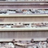 Amtrack, under Howard Street Bridge