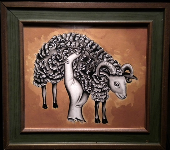 a sheep in the hand.....