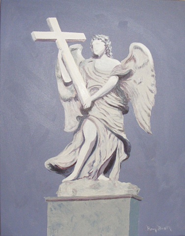 original, angel,statue,cross,giclee prints, prints on canvas